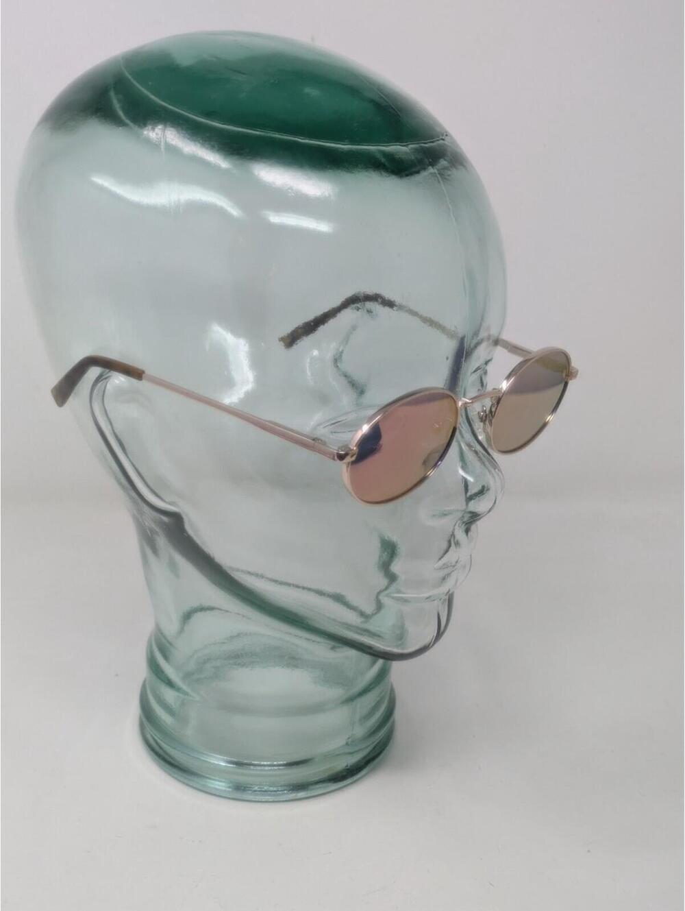 Le Specs Poseidon Gold Oval Sunglasses Khaki Unisex Mens Wonens-52-21-145